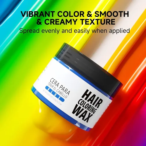 Miniatura 6 de Gowwim Color de cera para el cabello, tinte temporal para el cabello, cera natural y no grasosa para mujeres y hombres Púrpura