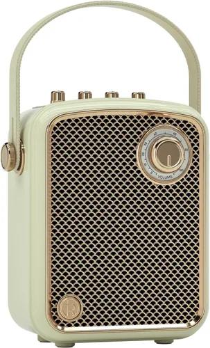 Altavoz Bluetooth decorativo retro portátil inalámbrico grande potente graves profundos sonido fuerte decoración vintage lindos altavoces de moda