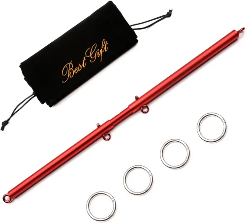 Sovyime Barra esparcidora roja expandible para entrenamiento de ayuda deportiva, equipo de acondicionamiento físico para restaurar pilates, kit de