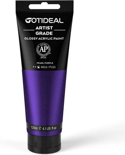 Miniatura 21 de GOTIDEAL - Pintura acrílica sienna tostado, tubos de 4.1 oz, no tóxicas, duradera, para pintor adulto o niño y para lienzo, madera, arcilla, tela