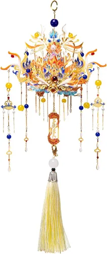Miniatura 9 de MU Rompecabezas de metal 3D DIY Kits de modelo Phoenix Coronet Series E Yuanchu, cultura china miniatura rompecabezas de construcción DIY Sets