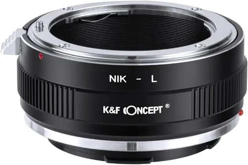 K&F Concept Adaptador de montaje de lente NIK-L enfoque manual compatible con lente Nikon F a cuerpo de cámara de montaje L