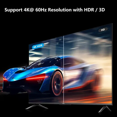 Miniatura 5 de Divisor HDMI 4K @60Hz 1x8 1 en 8 salidas, 4: 4: 4, 18 Gbps, 8 puertos alimentados HDMI 2.0 Splitter compatible con escalador automático hacia abajo