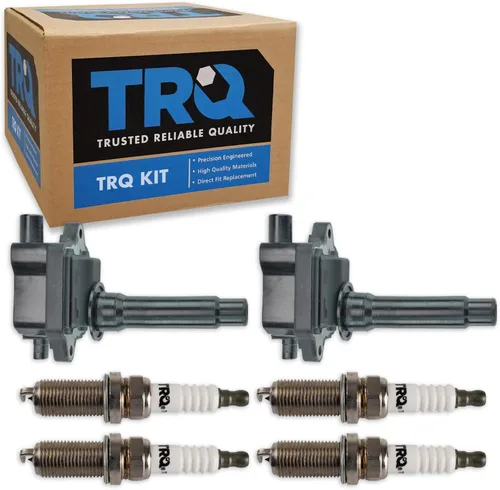 Miniatura 63 de Kit de Bobina de Encendido y Bujía TRQ 8 Piezas Bujías de Iridio Compatibles con Mercedes-Benz C250 2012-2015 y SLK250 2012-2015