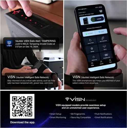 Miniatura 3 de VAULTEK Slider Series - Caja fuerte robusta para pistolas inteligente, con puerta deslizante de apertura automática rápida, caja fuerte para pistola