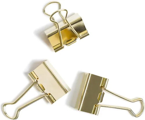 Miniatura 6 de U Brands Clips para carpeta, 72 unidades, 3/4 pulgadas, mini abrazaderas de papel de metal dorado para el hogar, la escuela y el negocio