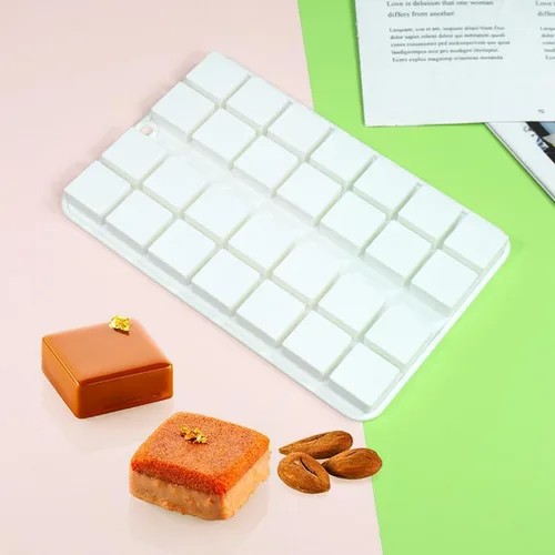 Miniatura 5 de Molde cuadrado para pasteles Molde de silicona para hornear galletas de chocolate Oreo herramientas para hornear (E_ cuadrado)