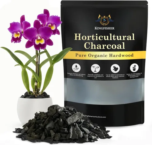 Carbón hortícola orgánico y carbón de terrario | Carbón para plantas | Carbón de madera dura puro para plantar y jardinería | Biochar de arce