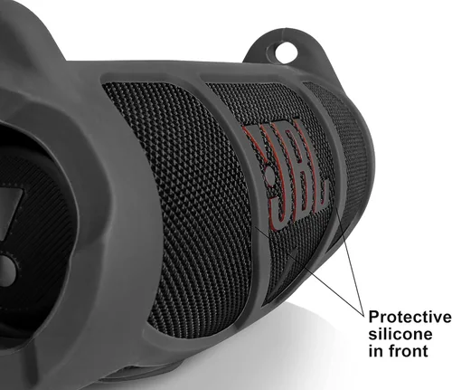 Miniatura 5 de GETGEAR Funda de silicona para JBL Charge 5, altavoz Bluetooth portátil, diseño destacado con más protección, mejor combinación