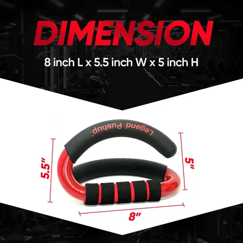 Miniatura 8 de Legend Pushup - Barras avanzadas para eliminar el dolor de muñeca, generar más crecimiento muscular, ofrecer resultados más rápidos y prevenir