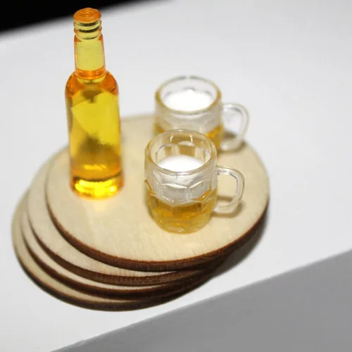 Miniatura 4 de VGEBY 20 tazas de cerveza para casa de muñecas, mini tazas de cerveza para casa de muñecas, modelo para mini manualidades, accesorios en miniatura