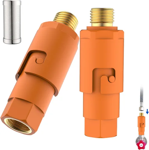 Filtro de agua en línea para debajo del fregadero, filtro de agua de sedimentos, accesorio de filtro de impurezas reutilizable, 9/16 pulgadas hembra