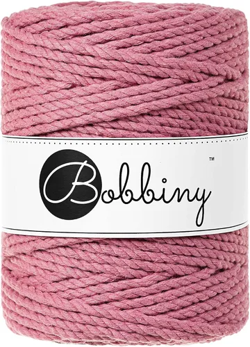 Miniatura 23 de Bobbiny Cordón de macramé XXL de 0.197 in y 3 capas (aguamarina), 108 yds/330 pies (100% algodón reciclado)