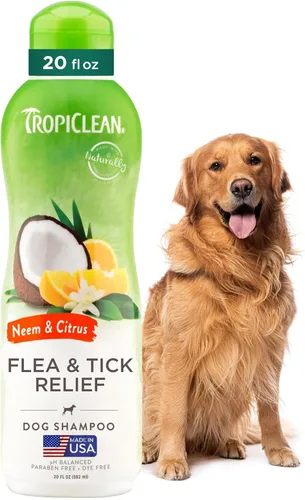 Miniatura 9 de TropiClean - Champús para mascotas fabricados en Estados Unidos, Blanqueamiento, Azul