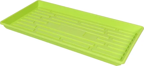 Miniatura 9 de SUNPACK Bandeja de inicio de semillas de plástico resistente de 10 x 20 pulgadas, color negro, 2.5 pulgadas, sin agujeros de drenaje, ideal