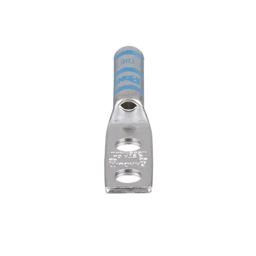 Miniatura 9 de Panduit LCC1-56B-E Conductor de Código Conductor de Cobre de Compresión LCC1-56B-E, 2 agujeros, #1 AWG, Perno de 5/16 pulgadas, Espacio entre