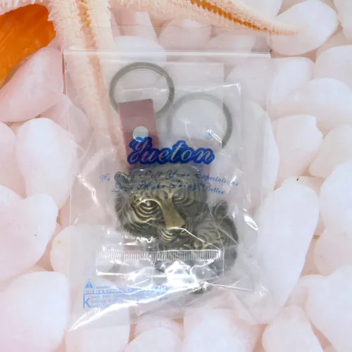 Miniatura 7 de yueton 2 unids cabeza de tigre abrebotellas llavero aleación novedad creativa cerveza vino abrebotellas fiesta favores mochila colgante