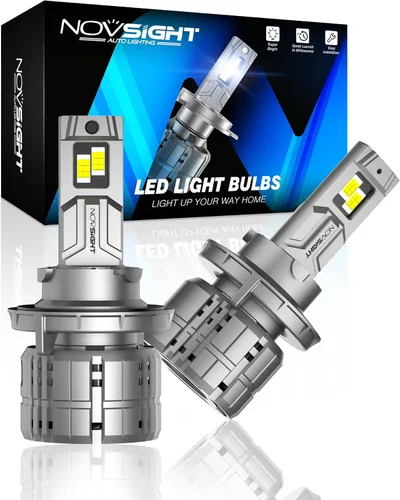 Miniatura 10 de NOVSIGHT Bombillas antiniebla H4/9003 88000LM, 900% bombillas antiniebla ultra brillantes, paquete de 2