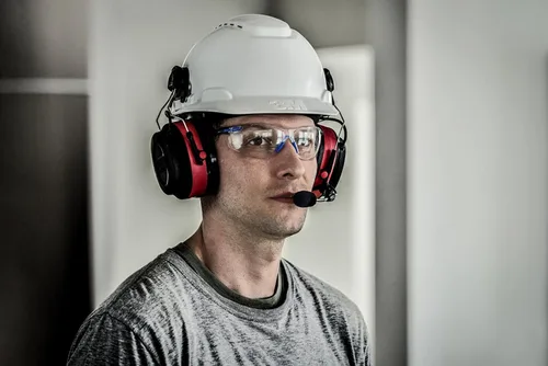 Miniatura 19 de 3M Pro-Comms - Protector auditivo electrónico, orejeras inalámbricas con tecnología Bluetooth y micrófono de brazo externo con cancelación de ruido