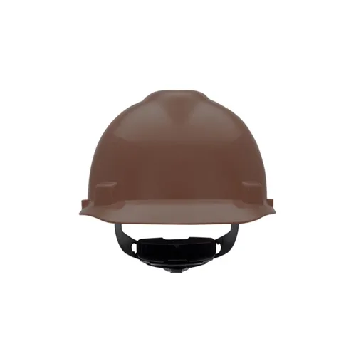 Miniatura 8 de MSA 477484 V-Gard - Casco de seguridad, con suspensión de trinquete Fas-Trac III, carcasa de polietileno, protección anti-impacto superior, correas