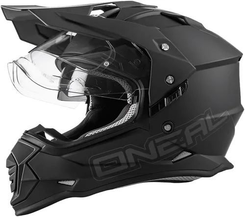 O'Neal Sierra - Casco Plano Negro, LG Negro (Flat Black)