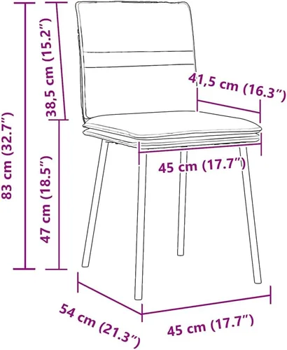 Miniatura 2 de Modern Black Velvet Dining Chair Set of 4, Compact Rectangular Design for Small Spaces, Sturdy Metal Frame and Plush Seating for Dining Room Kitchen