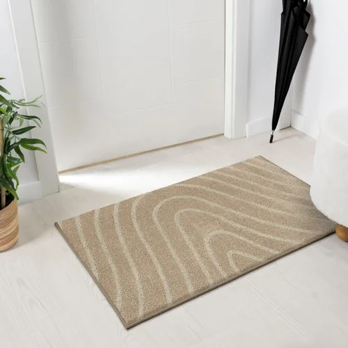 Miniatura 7 de LUXE WEAVERS Alfombra de Área Moderna Geométrica de Ondas Beige 2x3