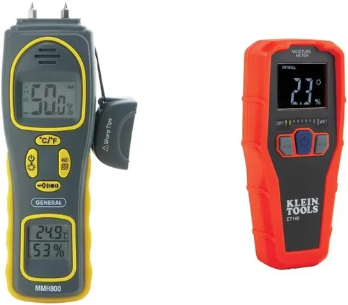 Miniatura 7 de General Tools MMH800 Medidor de Humedad con y sin Pin con Temperatura y Humedad