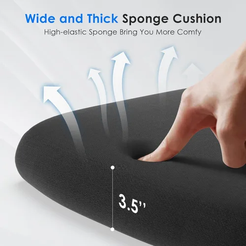 Miniatura 8 de Soohow Silla de oficina ergonómica, silla de escritorio de malla con soporte lumbar ajustable y reposacabezas, cómoda silla de computadora