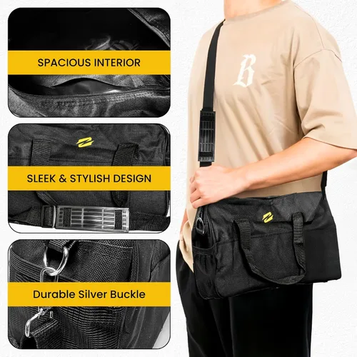Miniatura 6 de Pequeña bolsa de gimnasio para mujer Bolsa deportiva compacta e impermeable para entrenamiento, viajes o yoga Bolsa de fitness ligera con bolsillo