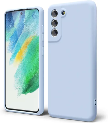 Miniatura 330 de oakxco Funda para teléfono Samsung Galaxy S21 Ultra con agarre de silicona líquida, bonita funda delgada y delgada de goma suave de TPU lisa