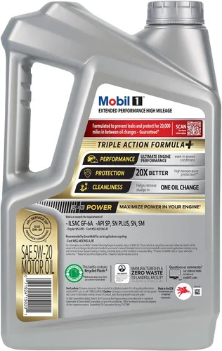 Miniatura 3 de Mobil 1 - Aceite de motor Extended Performance High Mileage 5W-20, 5 cuartos de galón