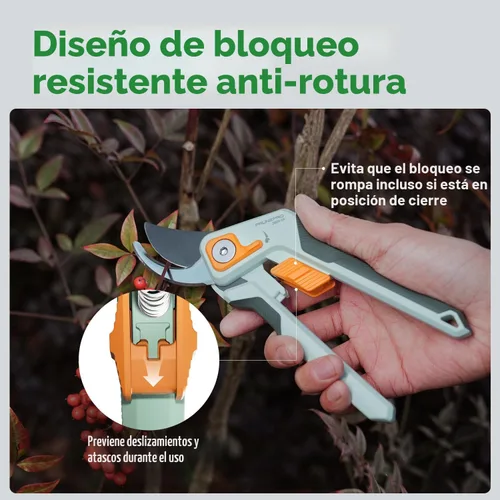 Miniatura 5 de PrunePro Tijeras de Podar para Jardinería Podadora Manual Profesional de Bypass Hasta 1 Pulgada de Capacidad de Corte Hoja de Acero Inoxidable