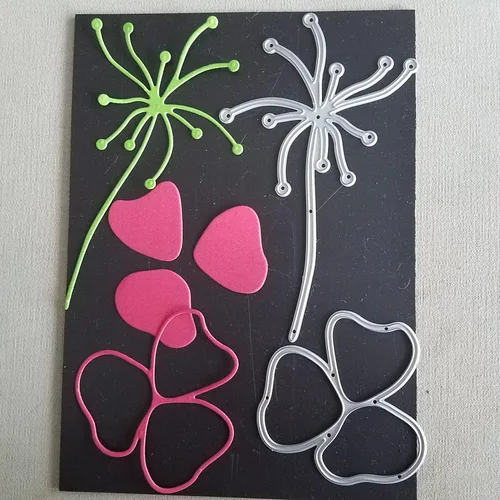 Miniatura 6 de Lapoo Troquel de Corte de Metal para Scrapbooking, Marco de Fondos 3D Nuevos Troqueles de Corte DIY para Hacer Álbumes Tarjetas Decoración Hoja