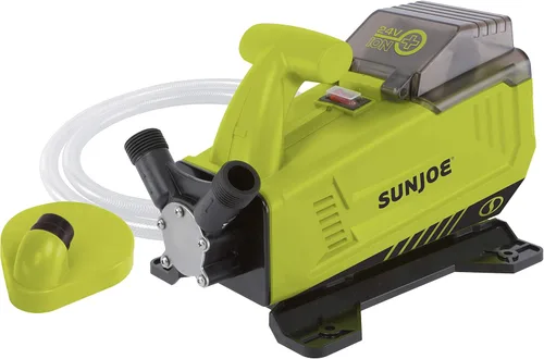 Miniatura 2 de Sun Joe 24V-XFP5-CT Bomba de transferencia inalámbrica IONMAX de 24 voltios de 5.0 GPM, elevación de succión de 13 pies, altura de cabeza de 52 Sólo