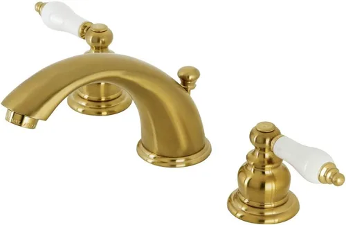 Miniatura 9 de Kingston Brass Grifo de lavabo generalizado KB962PL, latón pulido, centro ajustable de 8 pulgadas