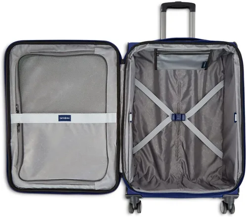 Miniatura 3 de Samsonite Ascella 3.0 Softside - Maleta expandible con ruedas giratorias, Sapphire Blue, Ascella 3.0 Softside - Maleta expandible con ruedas