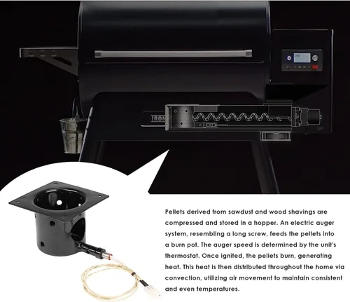 Miniatura 8 de Kit de encendido de olla y barra caliente, piezas de repuesto para parrilla de pellets Traeger y Pit Boss con removedor de cenizas, tornillos