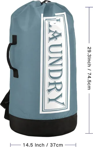 Miniatura 3 de Bolsa de lavandería, lavable, lo suficientemente grande, organizador de ropa sucia para viajes universitarios, campamentos, artículos esenciales