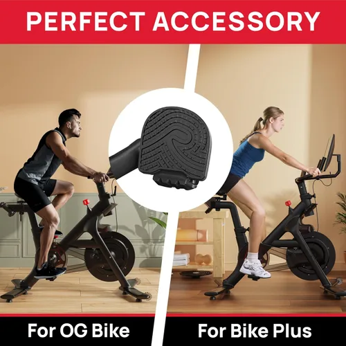 Miniatura 7 de Pedales para zapatos regulares compatibles con Peloton Bike & Bike Plus, reemplazo del convertidor de pedal extragrande, adaptador sin clip