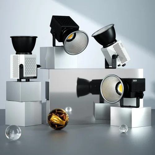 Miniatura 9 de Luz de video LED, luz de video bicolor de 60 W, mini luz de fotografía COB con control de 2.4G/APP, 2700K-7500K, CRI>96, TLCI>97, 8 efectos