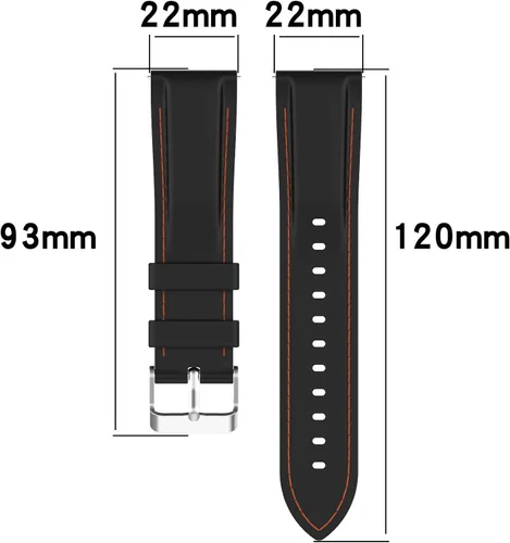 Miniatura 9 de FitTurn Paquete de 3 correas de silicona de liberación rápida de 0.866 in compatibles con Fossil Gen 5 Julianna, Q Wander/Fundador/Marshal/Gen 4