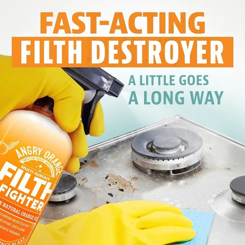 Miniatura 4 de ANGRY ORANGE Citrus - Spray limpiador multiusos para cocina y baño, 24 onzas, paquete de 2