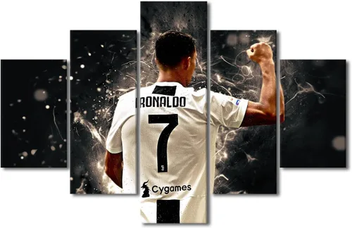 Miniatura 27 de TUMOVO Lienzo decorativo para pared, cuadro de Cristiano Ronaldo, cuadros de club de fútbol, impresiones en lienzo, póster de arte de pared, arte