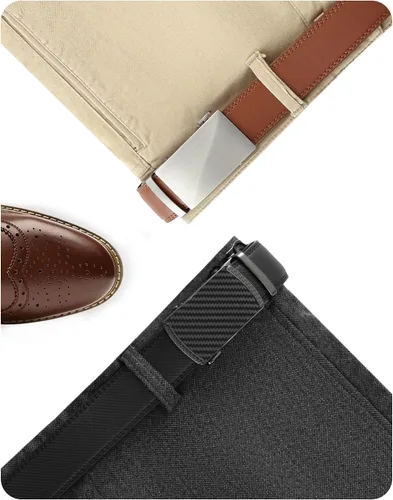 Miniatura 2 de CHAOREN Mens Belt Leather Ratchet Belt 2 Pack - Customizable Fit, Effortless Style (35mm)