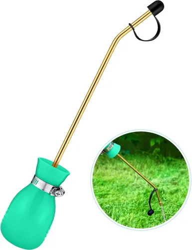 Miniatura 8 de Boao Polvo de tierra de diatomeas pulverizador de polvo de 4.6 onzas con dispensador de aplicador de polvo de jardín largo de cobre para suministros