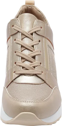 Miniatura 2 de YZ Tenis de cuña de moda para mujer, con tacón alto, con cordones y plataforma
