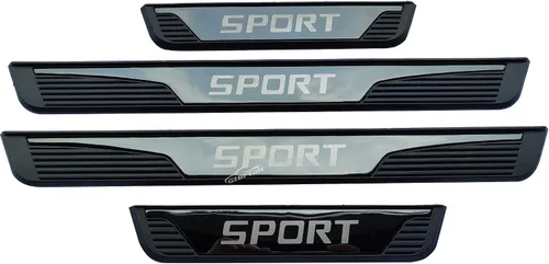 Protector de rasguños para umbral de puerta de automóvil, para Chevy Blazer Trax Bolt EV/EUV, accesorios de automóvil, cubierta de acero para placa