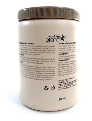 Miniatura 3 de LOQUAY Tratamiento Nutritivo Capilar/Propiedades de la Proteína de Trigo, Proteína de Soja, Extractos de Avena/Tratamiento Reestructurante