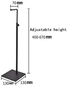 Miniatura 6 de Paquete de 2 soportes de metal para colgar bolsas de embrague, soporte de exhibición de altura ajustable para encimera minorista, soportes